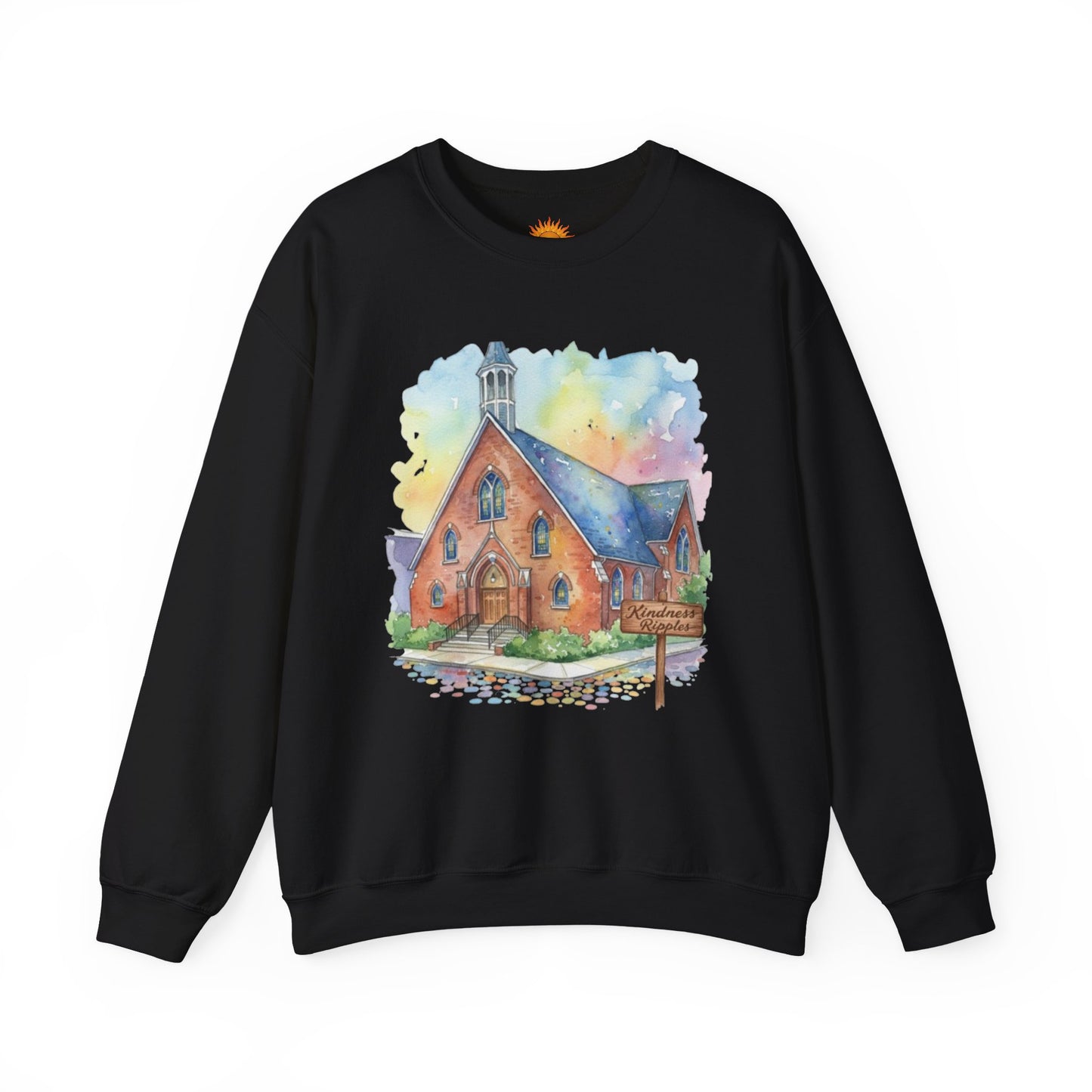 Colorful Church Watercolor Sweatshirt - Homage to the St. William Community