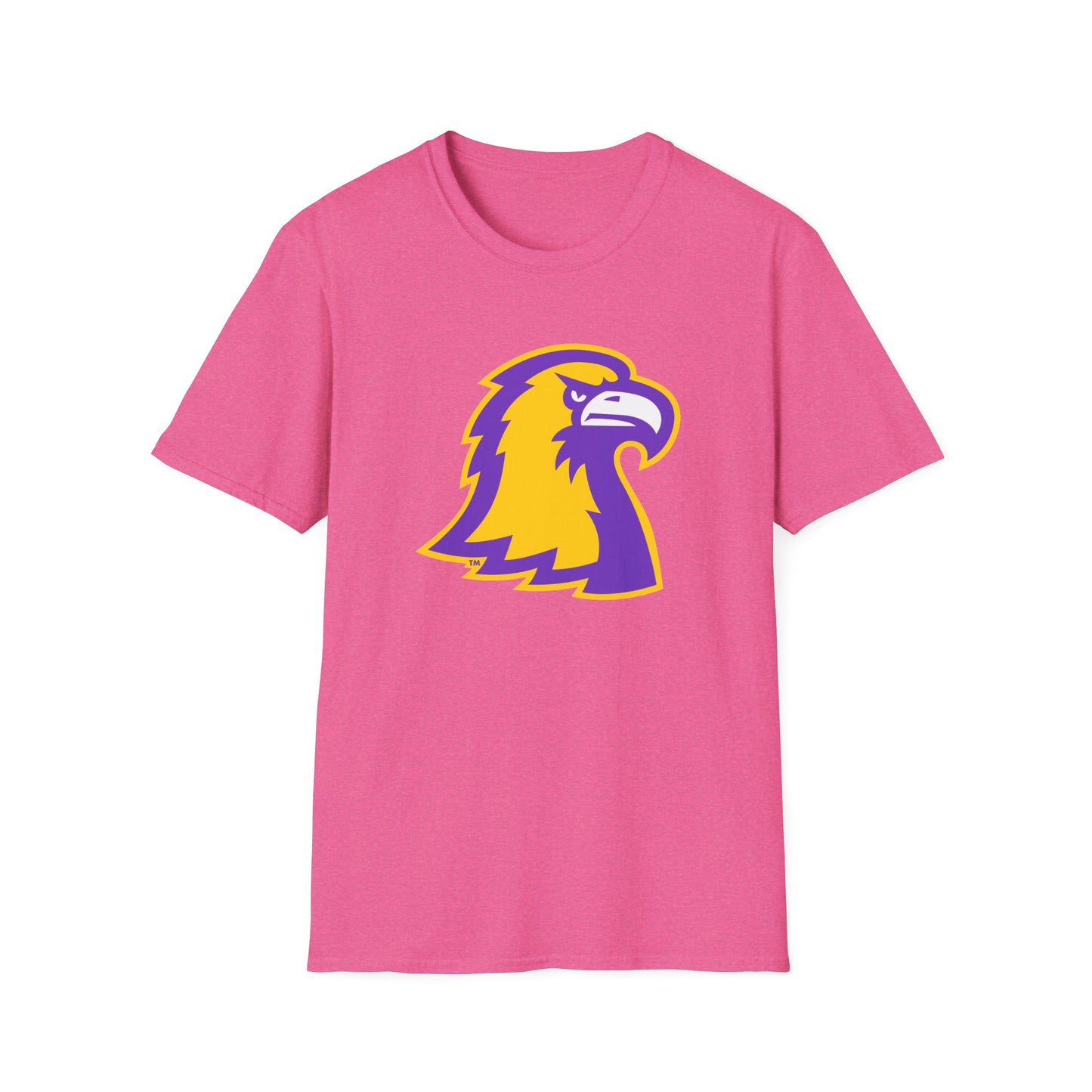 Golden Eagle Mascot Pink Out T-Shirt — Purple & Gold School Spirit Tee