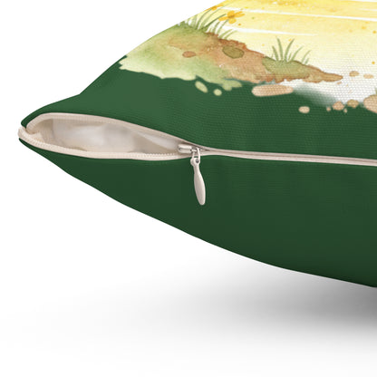 River's Edge Sunshine Square Pillow