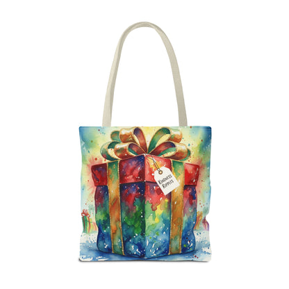 Colorful Gift Tote Bag - Perfect for Holidays & Celebrations -Simple message of Kindness - Reusable