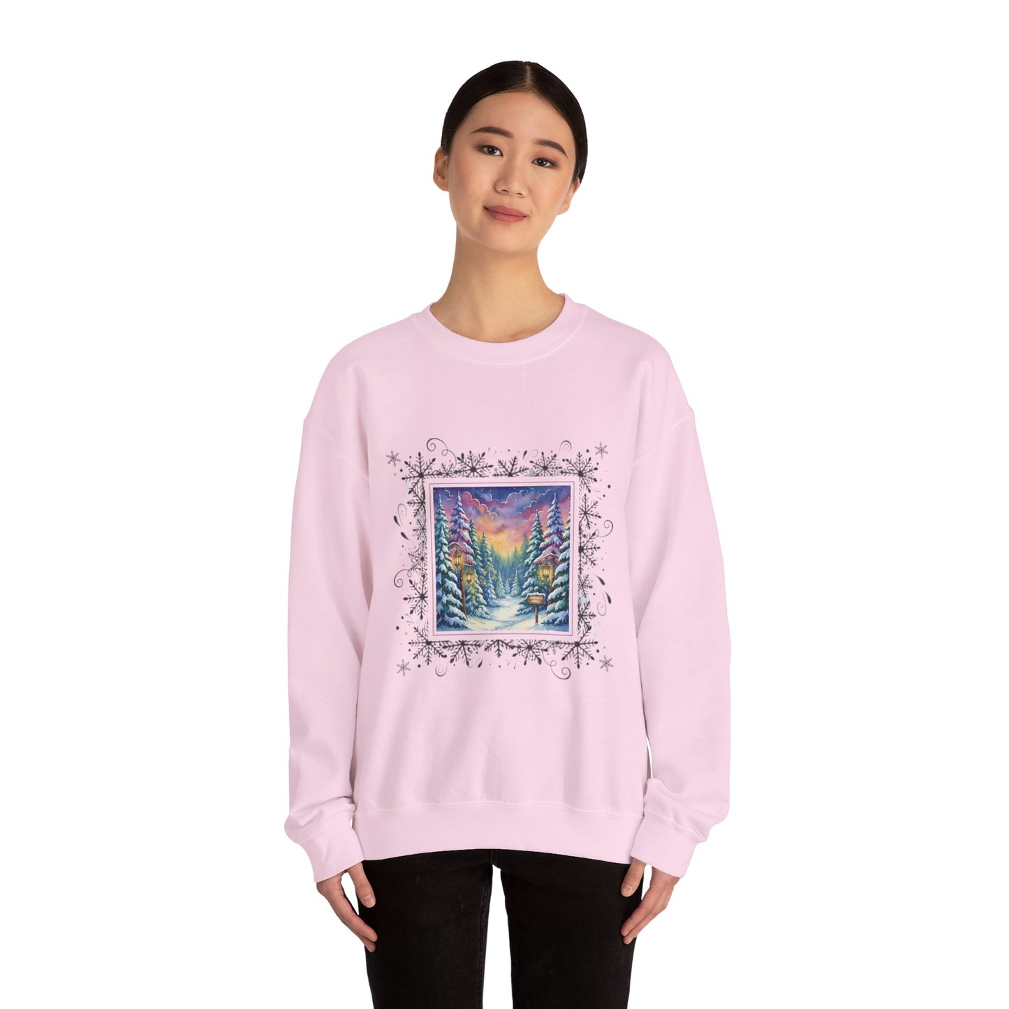 Winter Wonderland Crewneck Sweatshirt - Cozy Unisex Design for Holiday Comfort