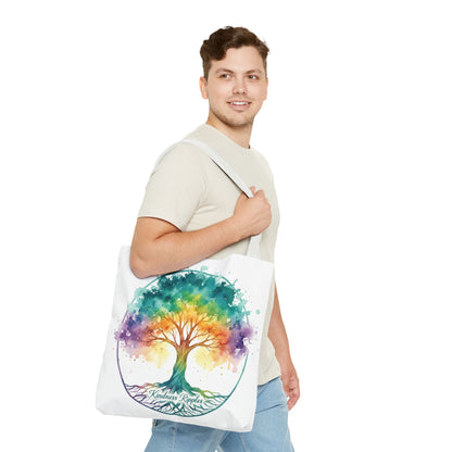Colorful Kindness Tree Tote Bag