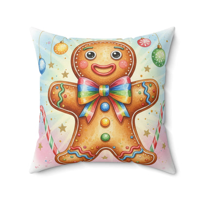 Gingerbread Cookie Decorative Pillow