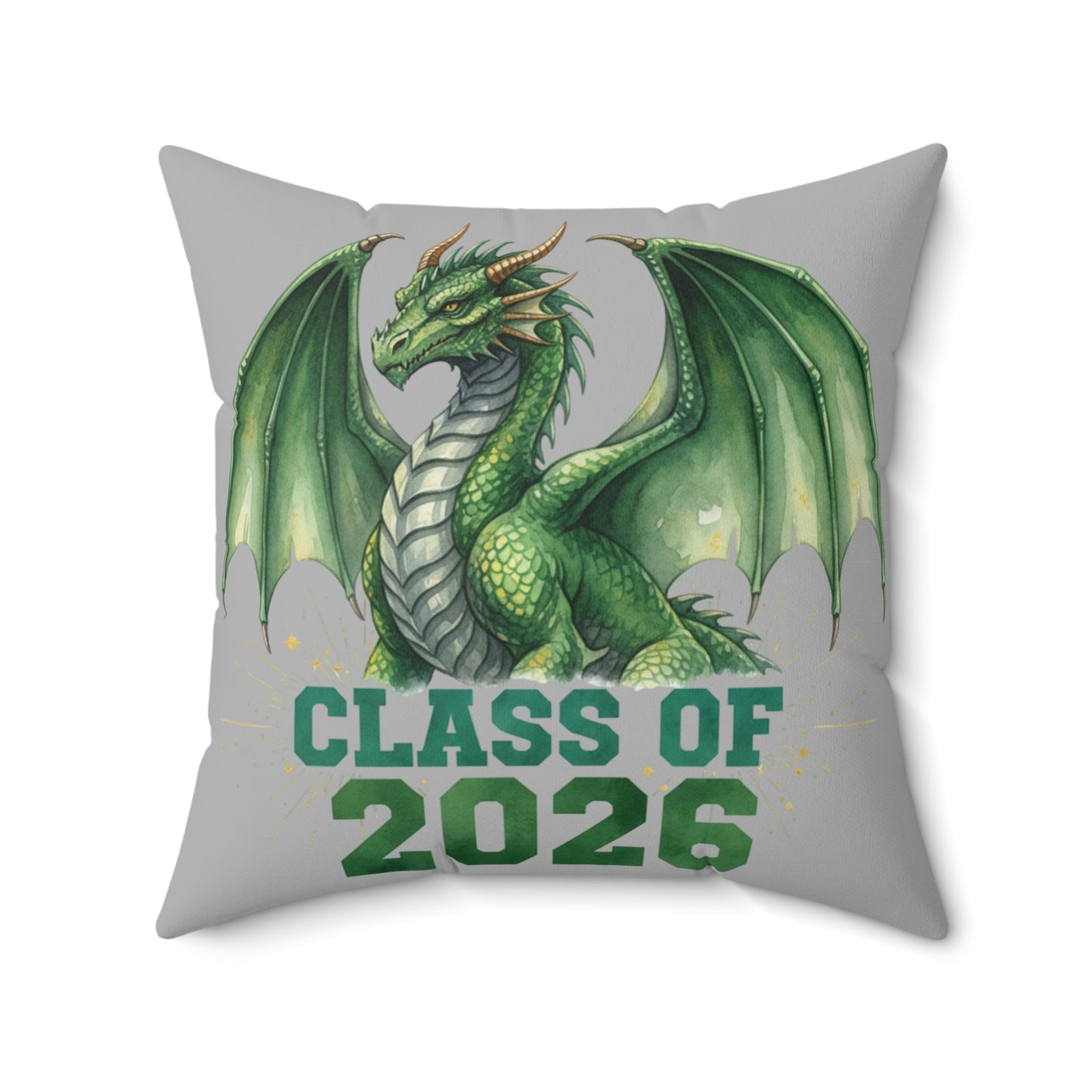 Class of 2026 Dragons Decorative Square Pillow