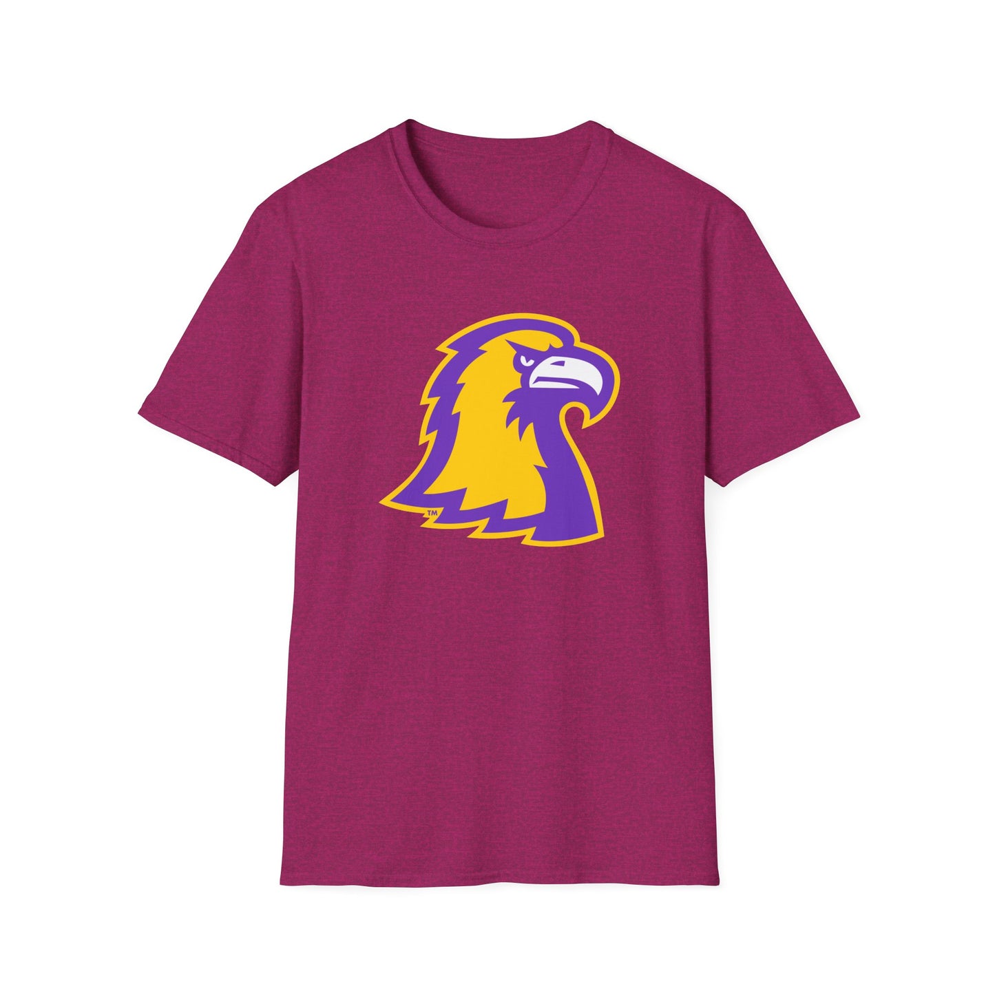 Golden Eagle Mascot Pink Out T-Shirt — Purple & Gold School Spirit Tee