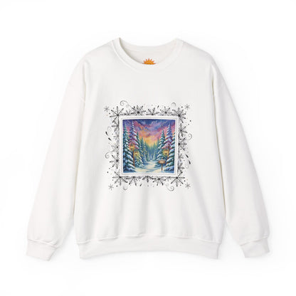 Winter Wonderland Crewneck Sweatshirt - Cozy Unisex Design for Holiday Comfort