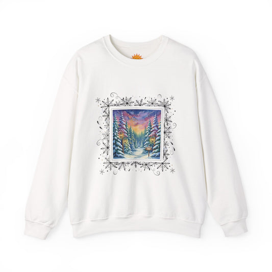 Winter Wonderland Crewneck Sweatshirt - Cozy Unisex Design for Holiday Comfort
