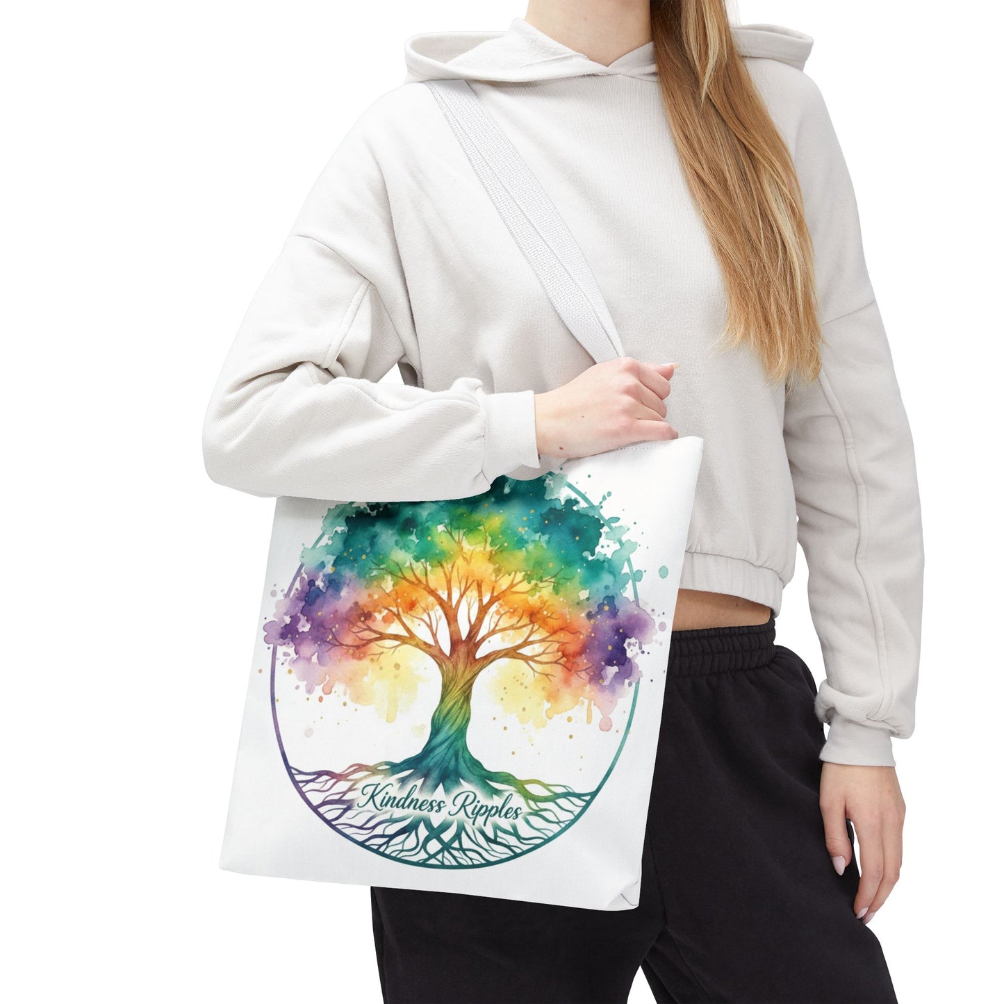 Colorful Kindness Tree Tote Bag