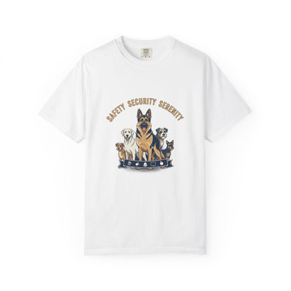 Safety Security Serenity T-Shirt — Dog Pack Graphic Tee
