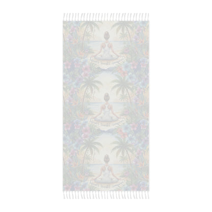 The Rachel - Bohemian Beach Towel - Serene Floral Design for Relaxation