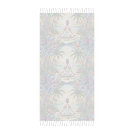 The Rachel - Bohemian Beach Towel - Serene Floral Design for Relaxation