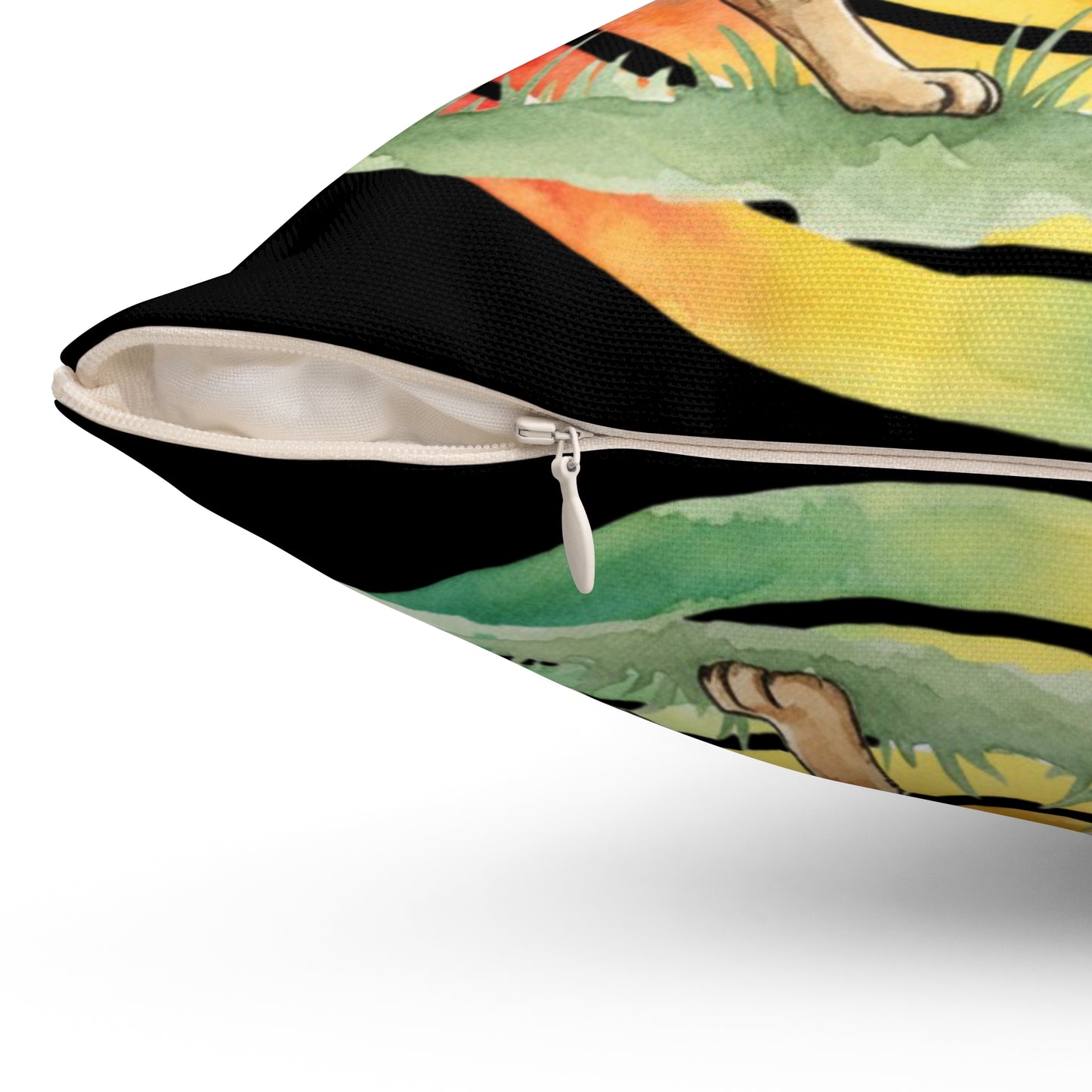 Kindness Ripples German Shepherd Pillow — Rainbow Retro Decorative Pillow