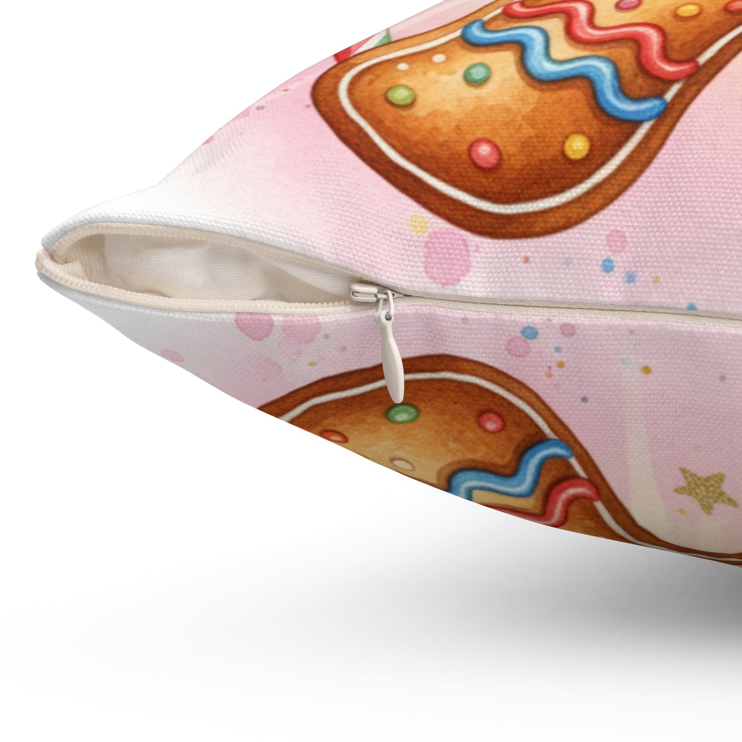 Gingerbread Cookie Decorative Pillow