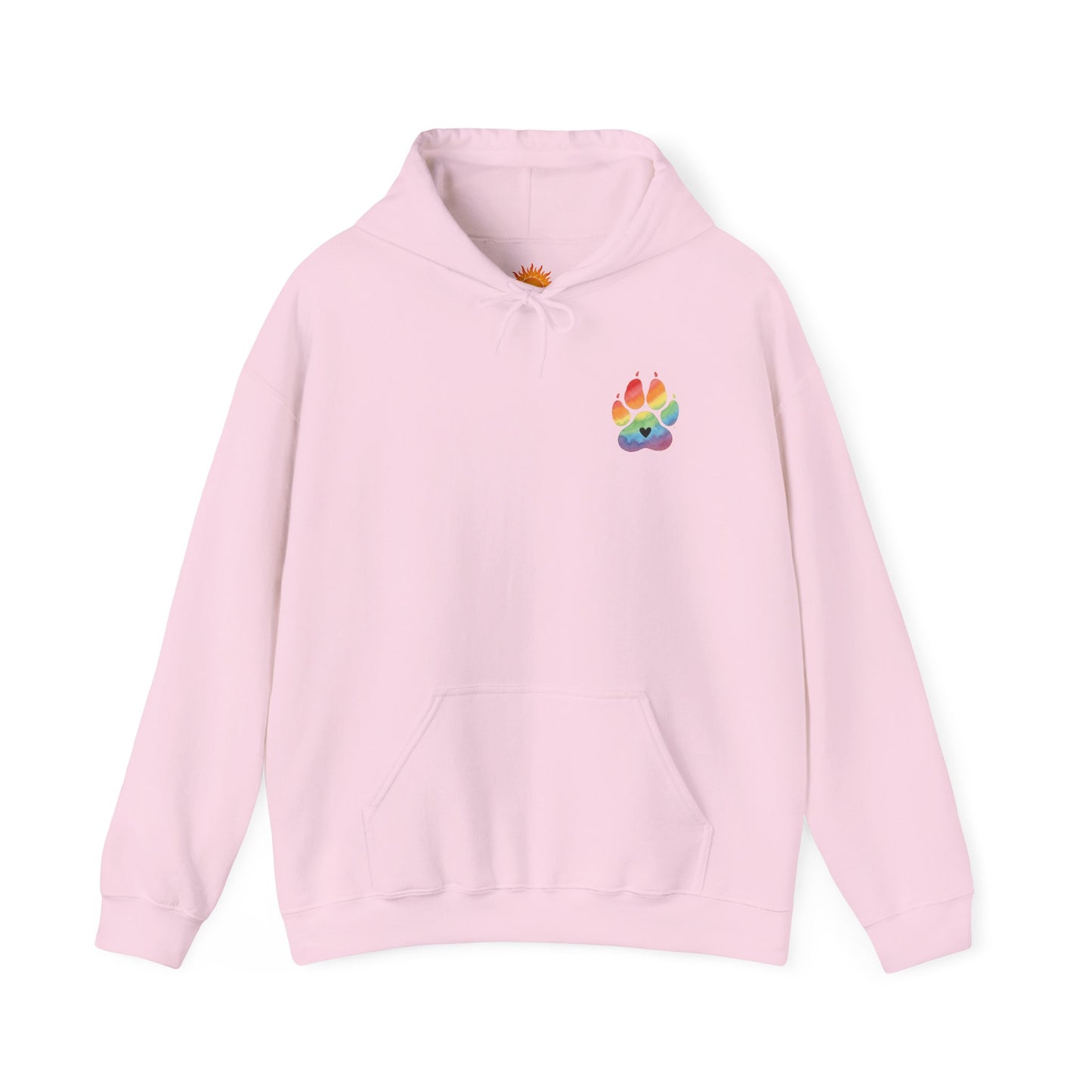 German Shepherd Rainbow Paw Hoodie --Pet Lover Sweatshirt  --Front and Back--Kindness Ripples