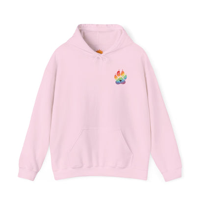 German Shepherd Rainbow Paw Hoodie --Pet Lover Sweatshirt  --Front and Back--Kindness Ripples