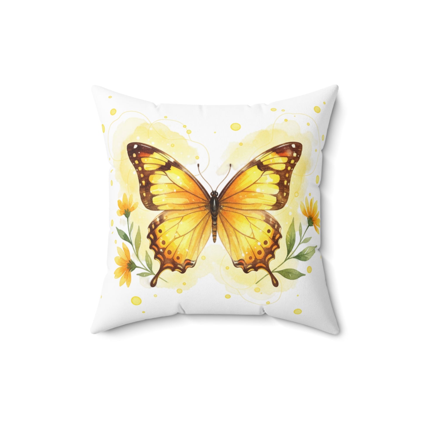 Pillow Butterfly Design Square Pillow
