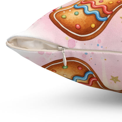 Gingerbread Cookie Decorative Pillow