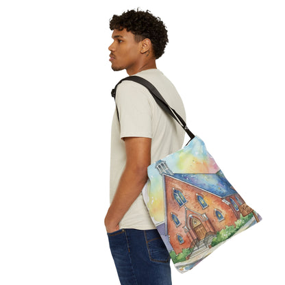 Colorful Church Adjustable Tote Bag - Perfect for Everyday Use -Homage to the St. William Community
