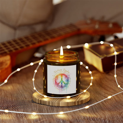 Peaceful Rainbow Scented Candles - Coconut Apricot Wax