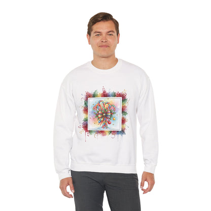 Christmas Candy Cane Crewneck Sweatshirt