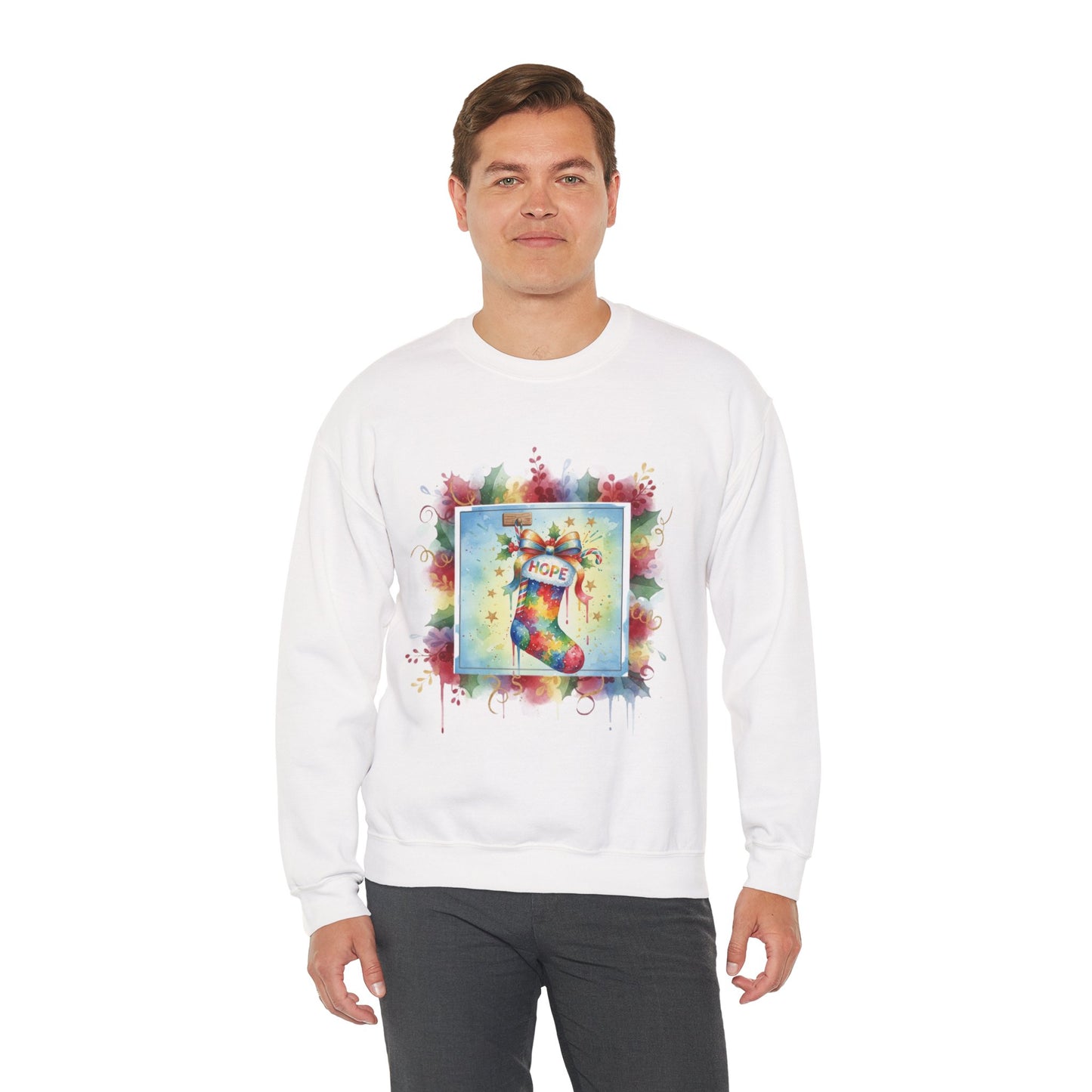 Hopeful Holiday Crewneck Sweatshirt