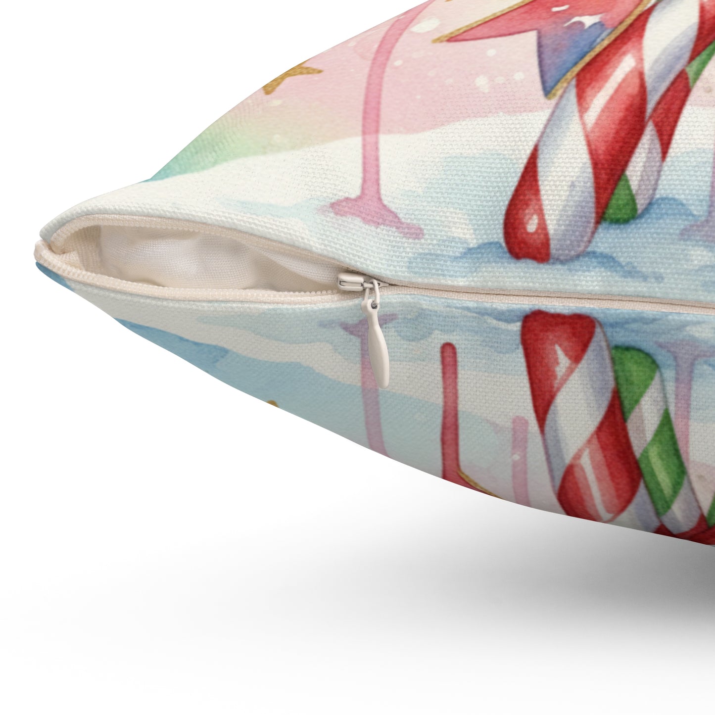 Christmas Candy Cane Decorative Pillow