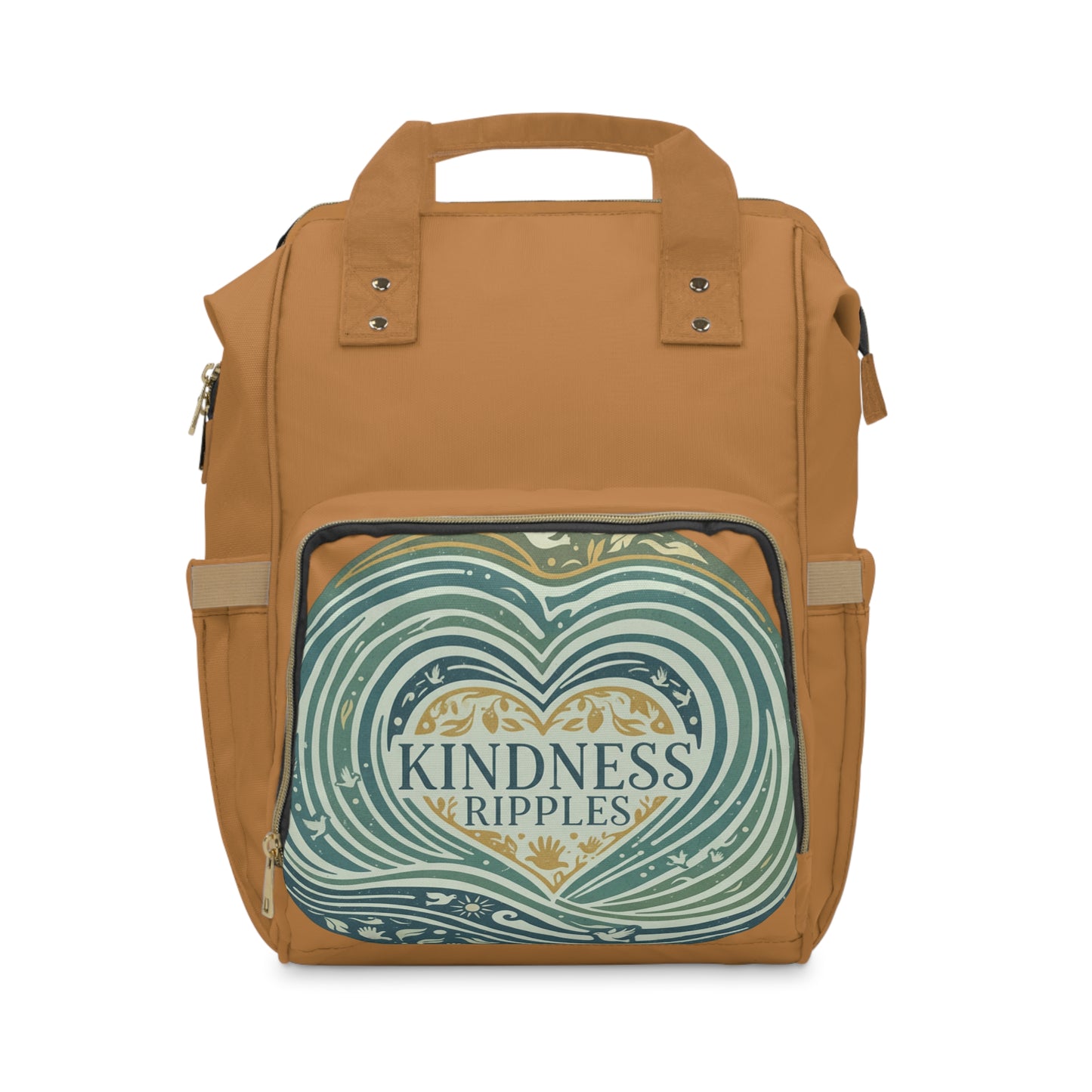 Kindness Ripples Multifunctional Diaper Backpack - Stylish Baby Carrier for On-the-Go Parents