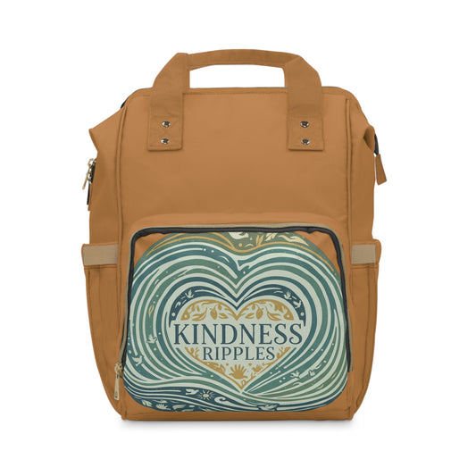 Kindness Ripples Multifunctional Diaper Backpack - Stylish Baby Carrier for On-the-Go Parents