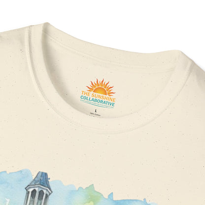 Watercolor Church Unisex Softstyle T-Shirt - Homage to the St. William Community