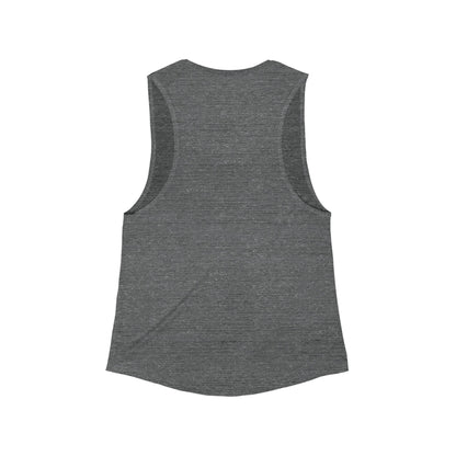 Tennessee Tech Women’s Flow Scoop Muscle Tank - Purple & Gold Logo