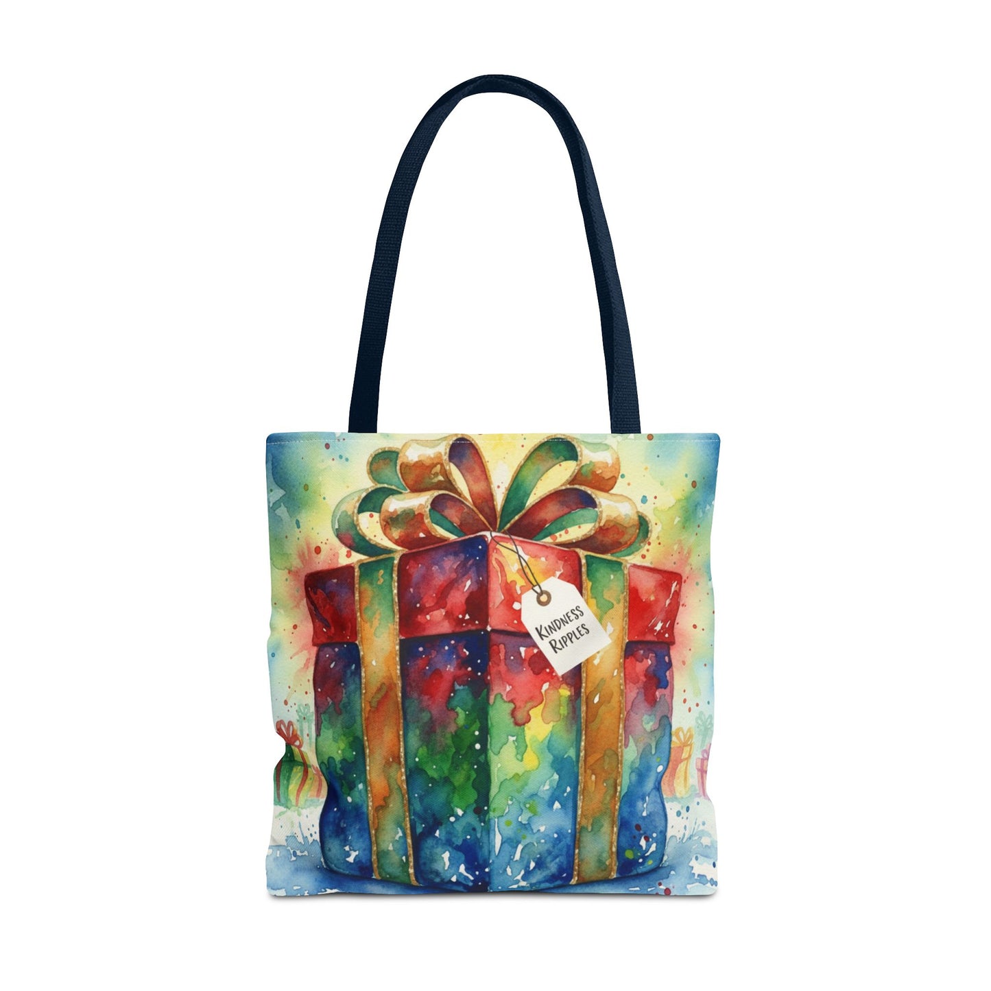 Colorful Gift Tote Bag - Perfect for Holidays & Celebrations -Simple message of Kindness - Reusable