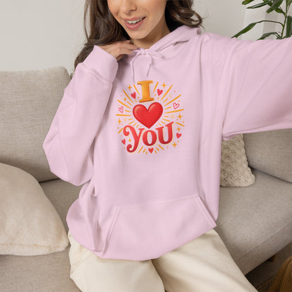 I Love You Graphic Hoodie