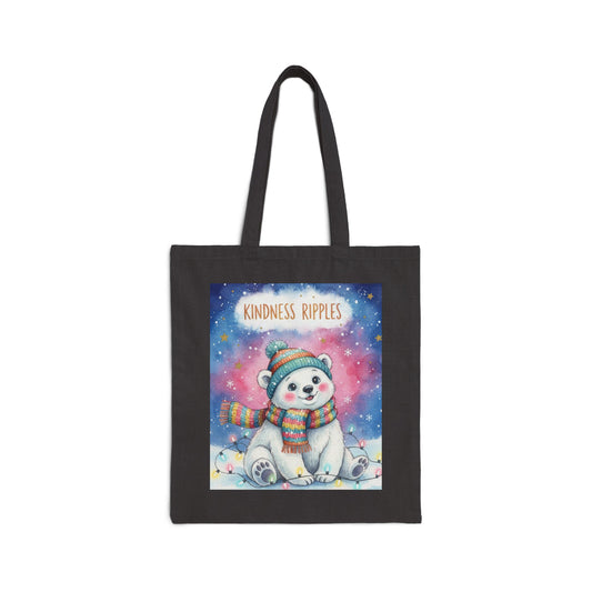 Cute Polar Bear Kindness Tote Bag