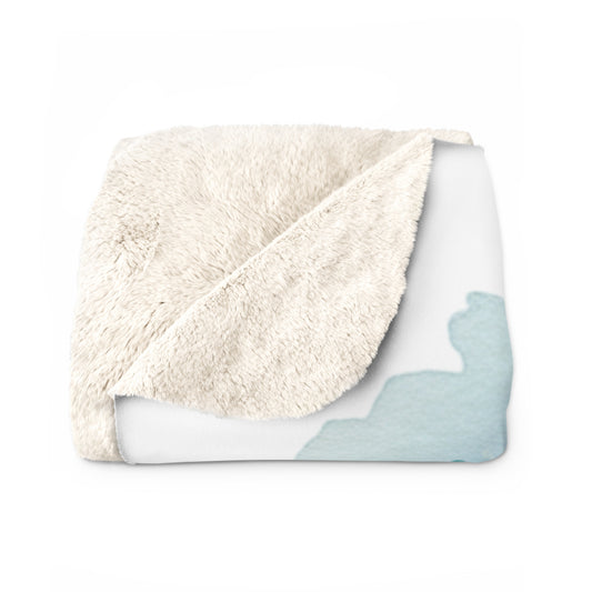 Nutcracker Sherpa Fleece Blanket — Colorful Watercolor Holiday Throw