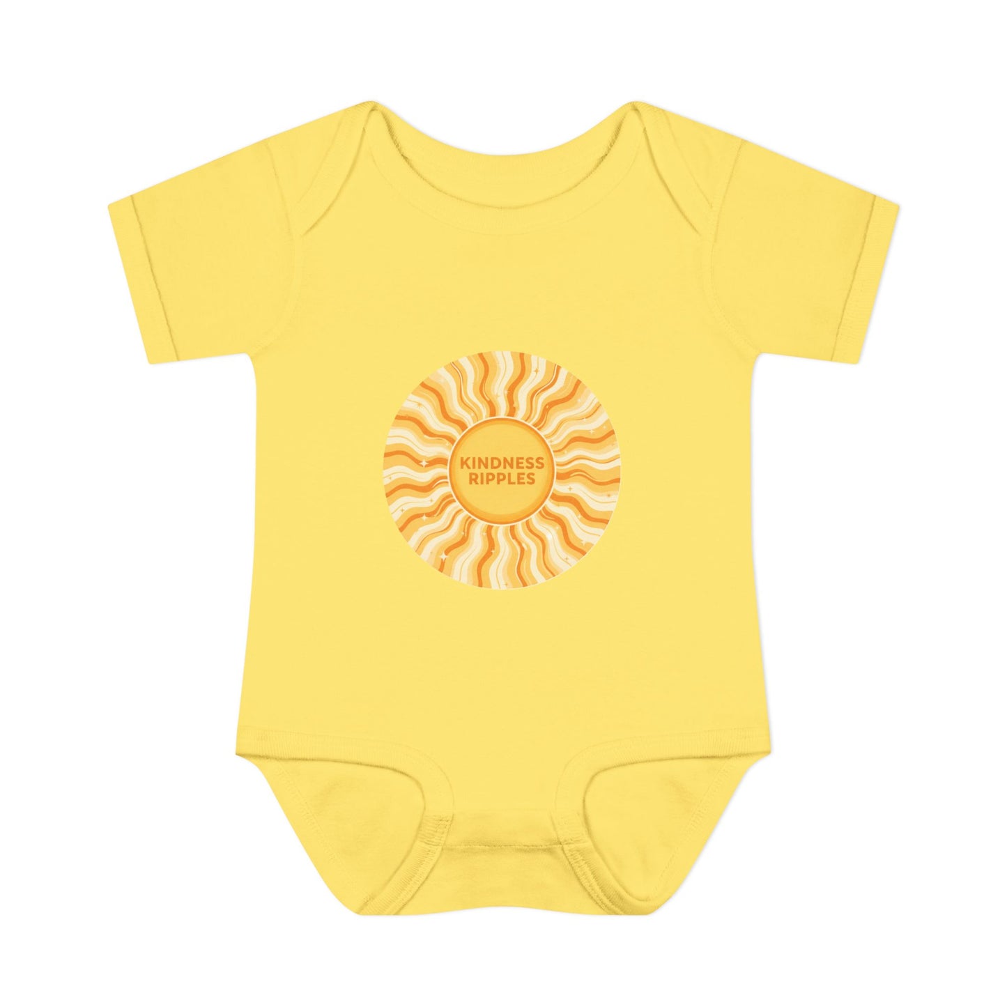 Sunshine Infant Bodysuit - "Mindfulness Ripple" Design for Newborns