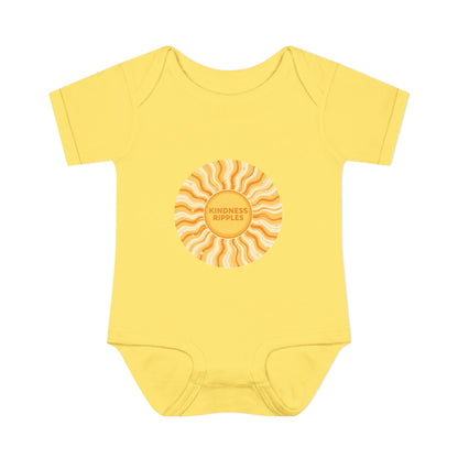 Sunshine Infant Bodysuit - "Mindfulness Ripple" Design for Newborns