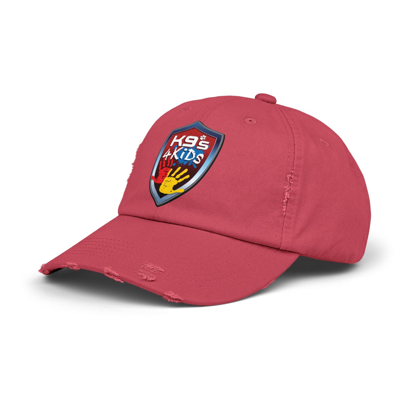 K9s4KIDs Distressed Cap — Funding Safety for Children Logo Hat