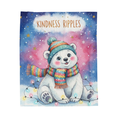 Kindness Ripples Plush Blanket for Cozy Comfort