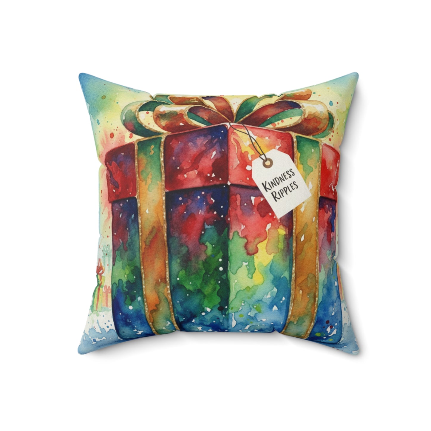 Christmas Gift Themed Square Pillow