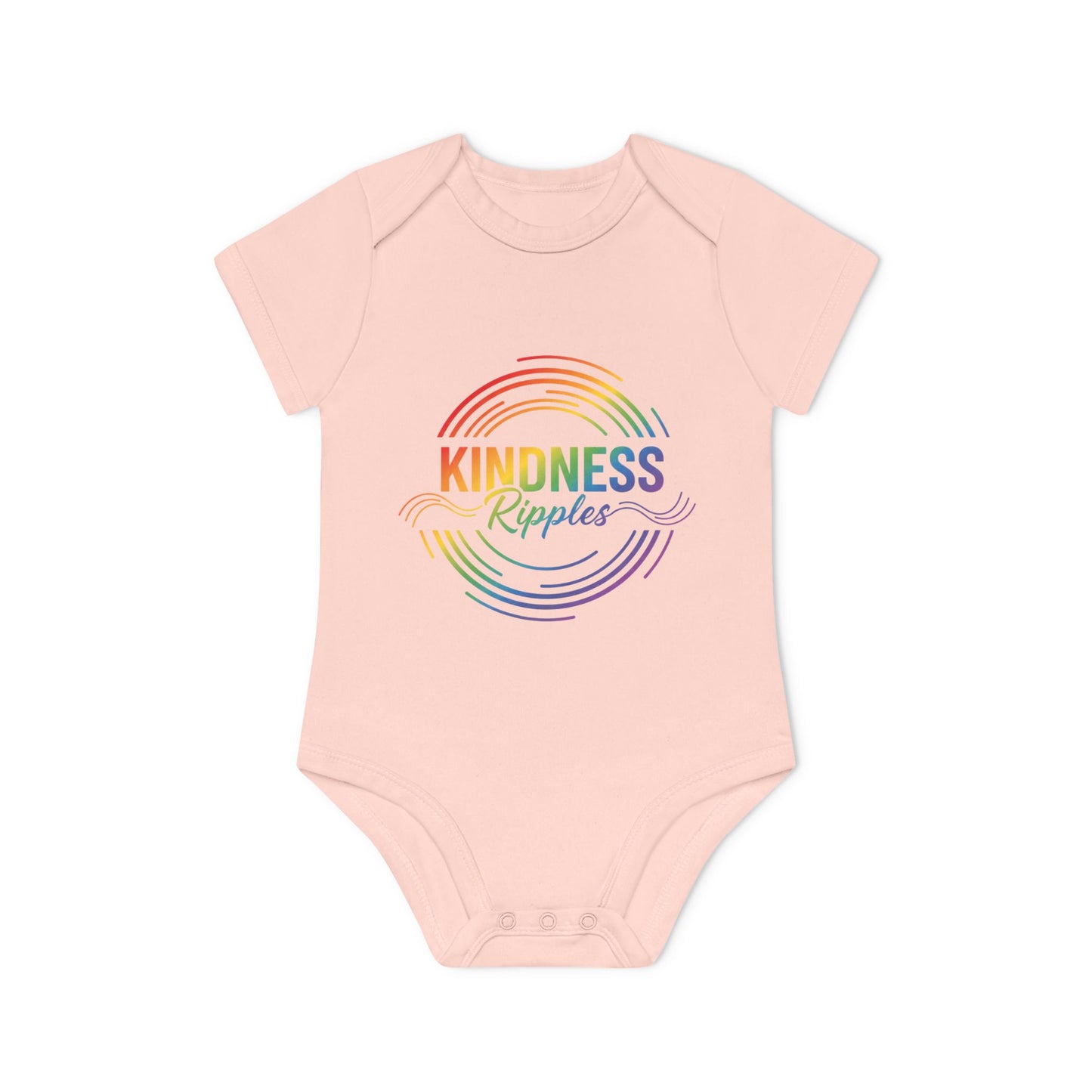 Rainbow Kindness Baby Bodysuit | Organic Baby Clothes, Cute Gift for Baby Showers, Infant Outfit, First Birthday, Cute Baby Gift