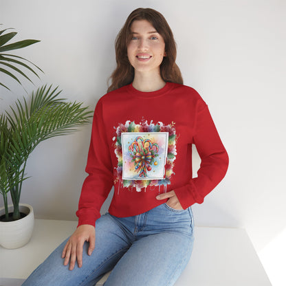Christmas Candy Cane Crewneck Sweatshirt