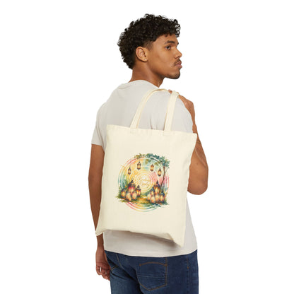 Festival Lights Cotton Canvas Tote Bag