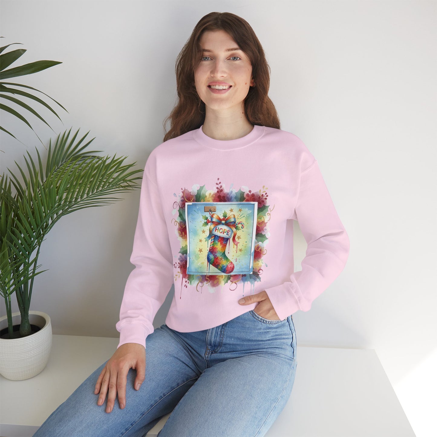Hopeful Holiday Crewneck Sweatshirt