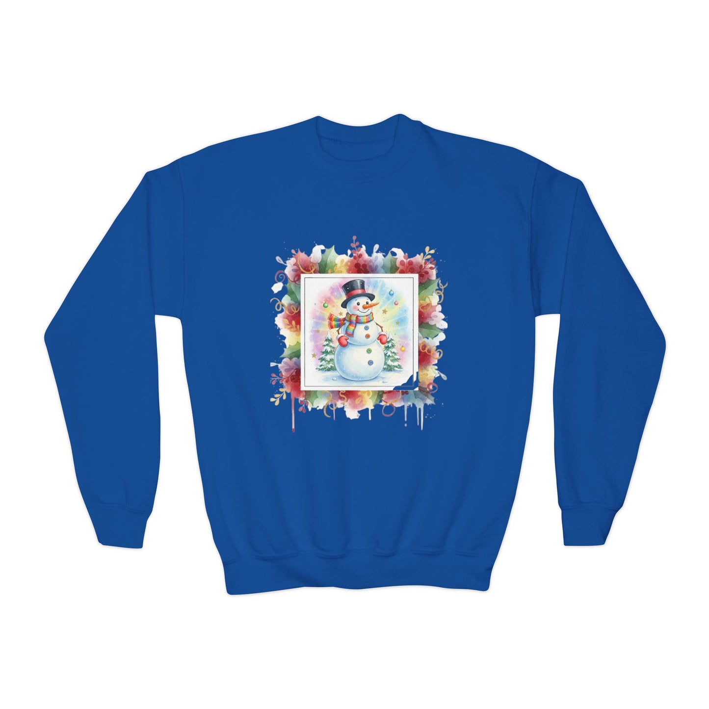 Snowman Youth Crewneck Sweatshirt - Cozy Holiday Apparel