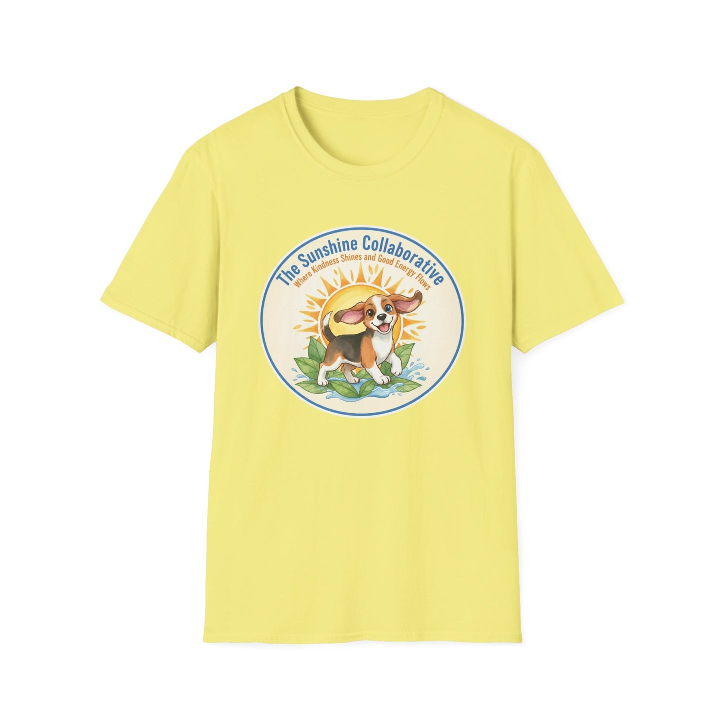 T-Shirt — 'The Sunshine Collaborative' Cute Beagle Sun Logo
