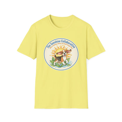 T-Shirt — 'The Sunshine Collaborative' Cute Beagle Sun Logo