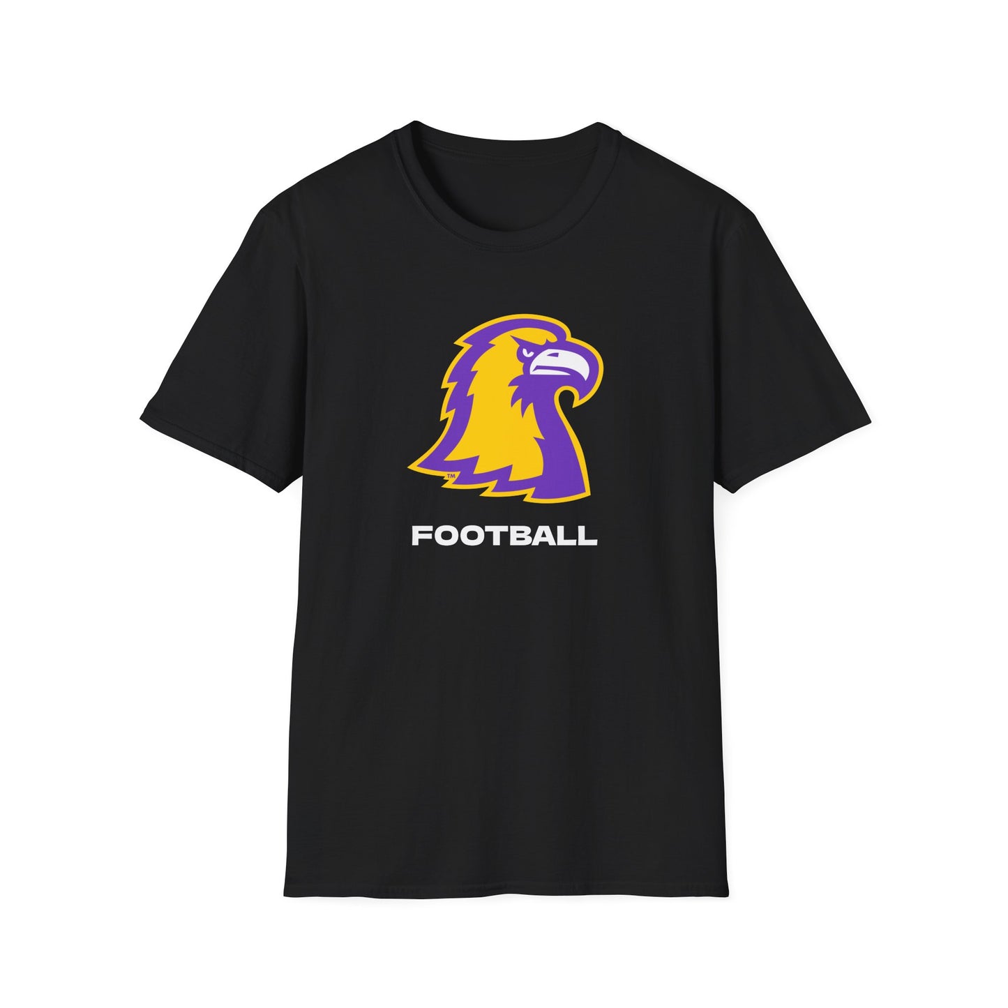 Eagle Football Team T-Shirt — Purple & Gold Mascot Tee