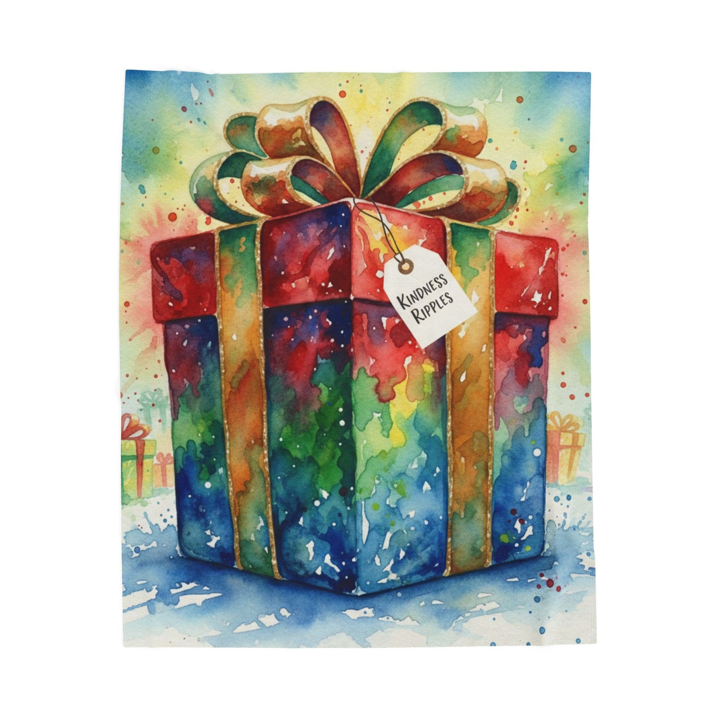 Colorful Kindness Gift Velveteen Plush Blanket