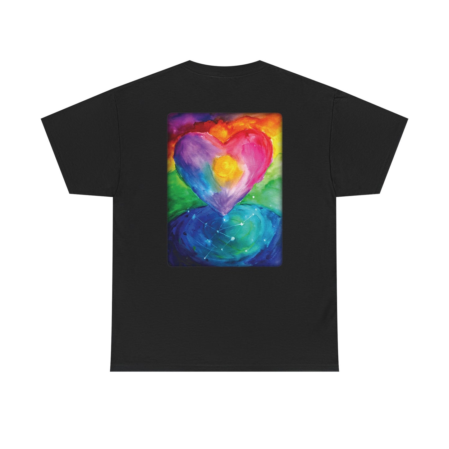 Kindness Ripples Unisex Heavy Cotton Tee - Inspirational Art Shirt for Everyday Wear