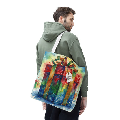 Colorful Gift Tote Bag - Perfect for Holidays & Celebrations -Simple message of Kindness - Reusable